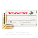 38 Special Ammo For Sale - 130 gr FMJ - Winchester USA Ammunition - 500 Rounds