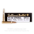 Sellier & Bellot 30-06 Ammo For Sale - 180gr SPCE - 400rds