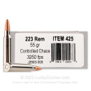 Underwood 223 Rem Ammo For Sale - 55 Grain Controlled Chaos - 20 Rounds