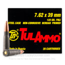 Bulk 7.62x39 Ammo In Stock - 122 gr FMJ - 7.62x39 Ammunition by Tula Cartridge Works For Sale - 1000 Rounds
