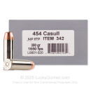 Underwood 454 Casull Ammo For Sale - 300 Grain XTP JHP - 20 Rounds