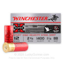 Cheap 12 Gauge Ammo - 2-3/4" Steel Shot Game Shot Shells - 1-1/8 oz - BB - Winchester Super-X - 25 Rounds