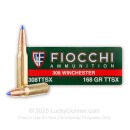 308 Winchester - 168 gr Barnes Tipped Triple-Shock X Boat Tail - Fiocchi - 20 Rounds