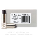 Underwood 44 Mag Ammo For Sale - 255 Grain LSWC - 20 Rounds
