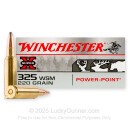 Cheap 325 WSM Ammo For Sale - 220 Grain SP Ammunition in Stock by Winchester Power-Point - 20 Rounds