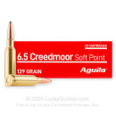 Aguila 6.5 Creedmoor Ammo For Sale - 129gr SP - 20 Rounds