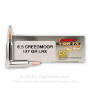 Premium 6.5 Creedmoor Ammo For Sale - 127 Grain LRX-BT Ammunition in Stock by Barnes VOR-TX LR - 20 Rounds