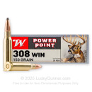 Bulk 308 Ammo For Sale - 150 gr Power Point SP - Winchester Super-X Ammo Online - 200 Rounds