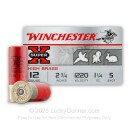 Premium 12 Gauge Ammo For Sale - 2-3/4" 1-1/4 oz. #5 Shot Ammunition in Stock by Winchester Super-X Heavy Field Load - 25 Rounds