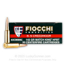 Premium 6.5 Creedmoor Ammo For Sale - 142 Grain MatchKing HPBT Ammunition in Stock by Fiocchi - 20 Rounds