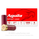 Cheap 12 Gauge Ammo For Sale - 2-3/4” 1oz. #8 Shot Ammunition in Stock by Aguila - 25 Rounds