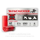 12 Gauge Ammo - 2-3/4" Lead Shot Game Shot Shells - 1 oz - #6 - Winchester Super-X - 25 Rounds