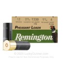 Premium 12 Gauge Ammo For Sale - 2-3/4” 1-1/4oz. #4 Shot Ammunition in Stock by Remington Pheasant Load - 25 Rounds