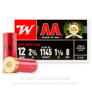 Winchester 12ga Ammo For Sale - 1-1/8oz. #8 Shot - 250rds