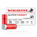 Cheap 12 Gauge Ammo For Sale - 2-3/4" 1-1/8oz. #9 Shot Ammunition in Stock by Winchester Super Target - 25 Rounds