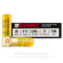 Premium 20 Gauge Ammo For Sale - 2-3/4” 17 Pellets #3 Buck Ammunition in Stock by Barnes Defense Buckshot - 5 Rounds
