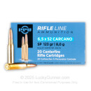 6.52x52mm Carcano Ammo For Sale - 123 gr SP Ammunition In Stock by Prvi Partizan - 20 Rounds