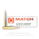 Premium 30-06 Ammo For Sale - 168 Grain ELD-Match Ammunition in Stock by Hornady Match - 20 Rounds