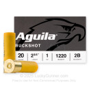 Bulk 20 Gauge Ammo For Sale - 2-3/4” 1oz. #2 Buckshot Ammunition in Stock by Aguila - 250 Rounds
