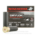 Premium 12 Gauge Ammo For Sale - 3-1/2” 1-9/16oz. #2 Steel Shot Ammunition in Stock by Winchester DryLok Super Steel - 25 Rounds