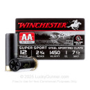 Bulk 12 Gauge Ammo For Sale - 2-3/4" 1oz. #7.5 Shot Ammunition in Stock by Winchester AA Steel - 250 Rounds