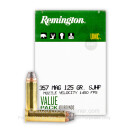 Bulk 357 Mag Ammo For Sale - 125 Grain JHP Ammunition in Stock by Remington UMC - 600 Rounds
