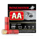 Cheap 28 Gauge Ammo For Sale - 2-3/4" 3/4 oz. #8 Shot Ammunition in Stock by Winchester AA - 25 Rounds