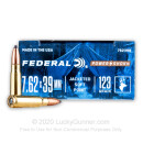 Bulk 7.62x39mm Ammo For Sale - 123 Grain Soft-Point (SP) Ammunition in Stock by Federal Power-Shok - 20 Rounds