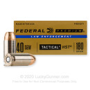 Bulk Defensive 40 S&W Ammo For Sale - 180 gr HST JHP  - Federal LE Tactical Ammunition In Stock - 1000 Rounds