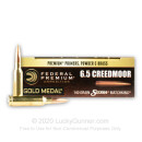Premium 6.5 Creedmoor Ammo For Sale - 140 Grain HPBT Sierra Match King Ammunition in Stock by Federal Gold Metal - 20 Rounds