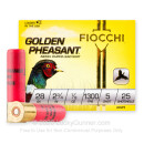 Premium 28 Gauge Ammo For Sale - 2-3/4” 7/8oz. #5 Shot Ammunition in Stock by Fiocchi Golden Pheasant - 25 Rounds