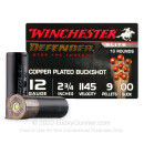 Premium 12 Gauge Ammo For Sale - 2-3/4” 9 Pellets 00 Buckshot Ammunition in Stock by Winchester Defender - 10 Rounds