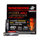 410 ga Ammo For Sale - 2-1/2" 3 Plated Discs over 12 Plated BB's Buckshot Ammunition by Winchester Supreme Elite PDX1