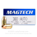 380 Auto Defense Ammo In Stock - 95 gr JHP - 380 ACP Ammunition by Magtech For Sale - 50 Rounds