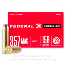 357 Mag Ammo For Sale - 158 gr JSP Ammunition by Federal American Eagle - 1000 Rounds
