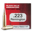 Premium 223 Rem Ammo For Sale - 68 Grain Heavy Match Hollow Point Ammunition in Stock by Black Hills Ammunition - 50 Rounds