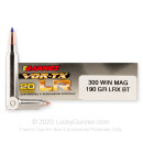 Premium 300 Win Mag Ammo For Sale - 190 Grain LRX BT Ammunition in Stock by Barnes VOR-TX LR - 20 Rounds