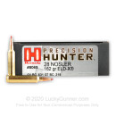 Premium 28 Nosler Ammo For Sale - 162 Grain ELD-X Ammunition in Stock by Hornady Precision Hunter - 20 Rounds