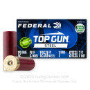 Bulk 12 Gauge Ammo For Sale - 2-3/4” 1oz. #7.5 Steel Shot Ammunition in Stock by Federal Top Gun - 250 Rounds