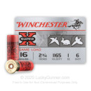 Cheap 16 Gauge Ammo For Sale - 2-3/4" 1 oz. #6 Shot Ammunition in Stock by Winchester Super-X - 25 Rounds