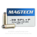 Bulk 38 Special Ammo For Sale - 158 gr +P SJSP Magtech Ammunition In Stock - 1000 Rounds
