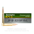 Premium 30-06 Ammo For Sale - 150 Grain Polymer Tip Ammunition in Stock by Remington Core-Lokt Tipped - 20 Rounds