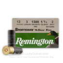 Cheap 12 Gauge Ammo For Sale - 3" 1-3/8 oz. #2 Shot Ammunition in Stock by Remington Sportsman Hi-Steel Steel - 25 Rounds