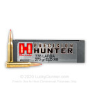 Premium 338 Lapua Magnum Ammo For Sale - 270 Grain ELD-X Ammunition in Stock by Hornady Precision Hunter - 20 Rounds