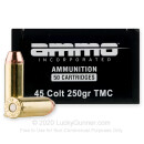 Bulk 45 Long Colt Ammo For Sale - 250 Grain TMJ Ammunition in Stock by Ammo Inc. - 1000 Rounds