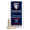 Bulk 22 WMR Ammo For Sale - 40 gr JHP - Fiocchi 22 Magnum Rimfire Ammunition In Stock - 2000 Rounds