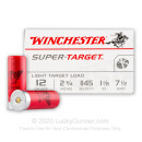 12 Gauge Ammo - 2-3/4" 1-1/8 oz. #7-1/2 Lead Shot  - Winchester Super-Target - 25 Rounds