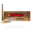 Premium 35 Whelen Ammo For Sale - 180 Grain TTSX Ammunition in Stock by Barnes VOR-TX - 20 Rounds