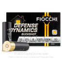 Premium 12 Gauge Ammo For Sale - 2-3/4” 8 Pellets 00 Buckshot Ammunition in Stock by Fiocchi Defense Dynamics - 10 Rounds