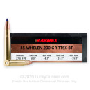 Premium 35 Whelen Ammo For Sale - 200 Grain TTSX FB Ammunition in Stock by Barnes VOR-TX - 20 Rounds